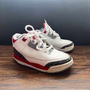 Air Jordan Retro 3 Fire Red Toddler 9c